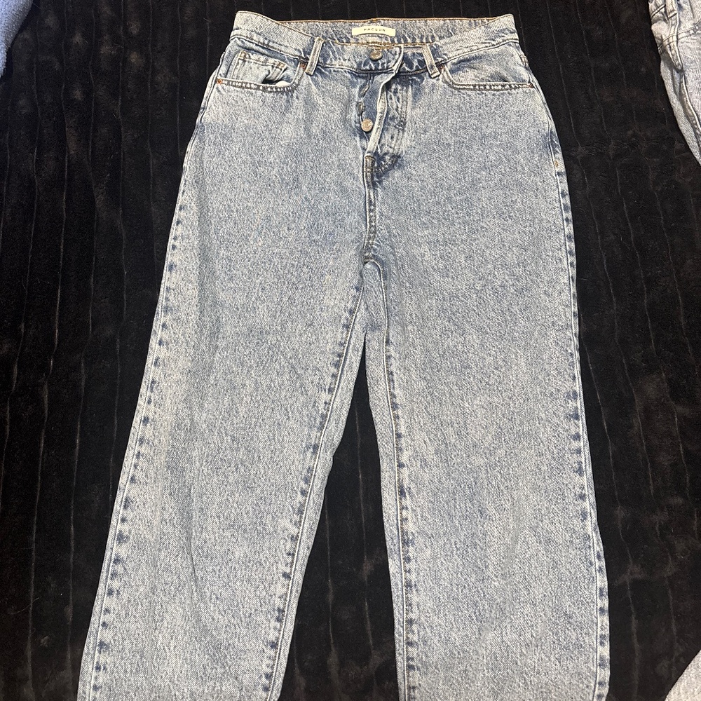 High rise straight jean